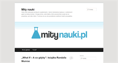 Desktop Screenshot of mitynauki.pl