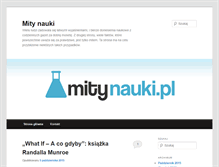 Tablet Screenshot of mitynauki.pl